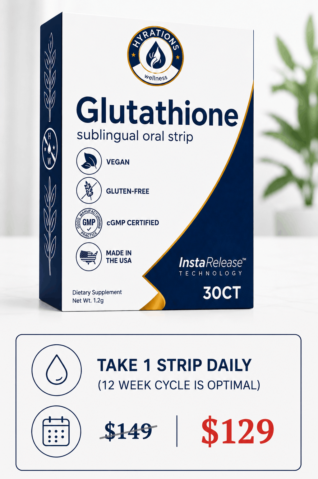 Glutathione Sublingual Strips